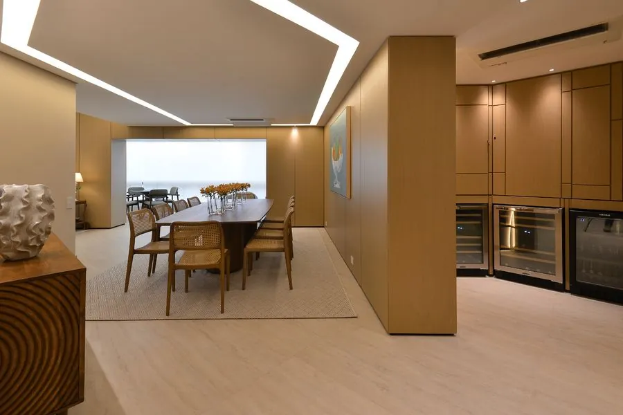 Apartamento todo em lâmina natural White Oak Quartier: elegância e sofisticação em cada detalhe da madeira | Progetto Mobiliamo
